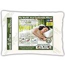 Ontel Miracle Shredded Memory Foam Pillow with Viscose from Bamboo Cover, Queen, White