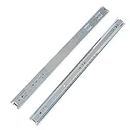Aexit 2 Pcs Silver Tone 3 Sections Side Mount Drawer Ball Slide 19" Long (cb8b862c72ca72371a870951ab24a2cd)