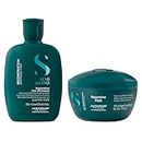 Alfaparf Milano Semi di Lino Reconstruction Reparative Shampoo and Mask Set - Sulfate Free Shampoo and Hair Mask for Damaged Hair - Repairs, Reconstructs, Strengthens - Adds Shine and Softness