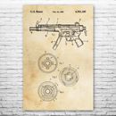 H&K MP5 Submachine Gun Patent Poster Print 12 SIZES SWAT Team Military Gift