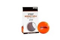 Base Unisex Street Hockey Ball I Härtegrad Hart I Für alle Beläge I Ideal bei warmen Temperaturen I Inline-und Streethockey I Orange, 6,5 cm