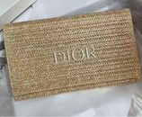 Christian Dior Novelty Clutch Pouch 2023 Summer Rattan Beige JP Original Limited