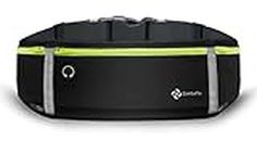 Zombaflo® Running Belt for Women & Men-Large Capacity | Water Proof Running Phone Holder with Adjustable Elastic Strap | Reflective Stripes Running Bag for Outdoor Activities
