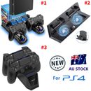 For PS4 Fan PS4 Cooling Stand Station Dock Vertical Dual Controller Charger