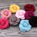 120pcs Wool Felt Rose Handmade Fabric Flower For Girls Apparel/Hair Accessories