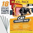Panther Armor Couch Protector for Cats – 18-Pack Double Sided Sofa Anti Scratching Sticky Tape – Cat Scratch Deterrent Tape Corner Anti Cat Scratch Furniture Protectors from Cats - Cat Couch Protector