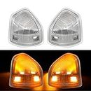 1 Pair LED Side Mirror Turn Signal Light, Left & Right Lamps Clear Cover Lens Replacement for Dodge Ram 1500 2500 3500 4500 5500 2010-2018, Replace# 68302828AA 68302829AA