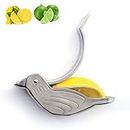 OGWSRK Genting stainless steel manual lemon juicer and lime squeezer, silver (2 pieces) Bird shape lemon juicer