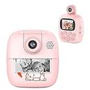SUPBRO Children's Camera Print Instant Camera 1080P 2.0 Inch Screen Camera Children with 32GB SD Card Selfie Digital Camera Children Photo Camera Children for 3-12 Years Boys and Girls