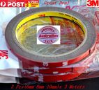 3 PCS (6MM 8MM 10MM) X 3M Double Sided Car Automotive 3M General Tape Sticky