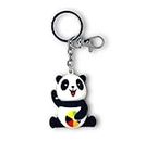 Mohaa Adorable Panda Keychain 3D Toy | Ideal Gift for Men, Women, Boys, Girls, and Kids | For Panda Fans | Metal Keyring for Bikes and Cars