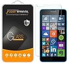 [2-Pack] Microsoft Lumia 640 Tempered Glass Screen Protector, Supershieldz Anti-Scratch, Anti-Fingerprint, Bubble Free, Lifetime Replacement Warranty