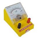 Om Meters EDM-80 Desk Stand Analog 0-10mA DC Milli Ammeter (Yellow)