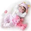 Yesteria Justtoyou Reborn Baby Dolls Silicone Baby Dolls Baby Dolls That Look Real,22 Inches