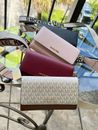 Michael Kors Women Lady Zip Around Wallet Crossbody Bag Handbag Messenger Purse
