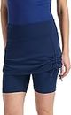 Coolibar Femmes UPF 50 + Short de Bain Jupette avec Dos en Bleu Marine Taille 36/X-Petit