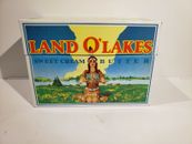 Vintage Land O'Lakes Sweet Cream Butter Retired Logo Metal Recipe Box w/Recipes!