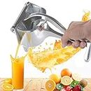 Smyer Stainless Steel Manual Juicer,Healthy Alloy Fruit Hand Squeezer, Easy Clean Use Fruit Juice Extractor Tool Used for Fruit,Orange, Citrus, lemons,Vegetables Juice Device