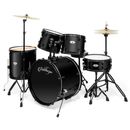 5-Piece Complete Full Size Pro Adult Drum Set Kit with Genuine Remo Heads