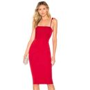 About Us Kendall Midi Dress in Red sz S