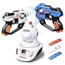 2 PCS Toy Gun of Projector with Digital LED Score Display, Laser Tag Gifts for Kids, Teens, Adults, Shooting Battle Games with 3 Targets, Birthday Gift Toys for 6 7 8 9 10 11 12+Year Old Boys Girls