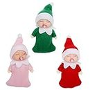 Christmas Mini Baby Elf Toys for Girls,3Pcs Tiny Elf Babies Doll Cheeky Naughty Elf Accessories Baby Twins Christmas Tradition Novelty Toys,Baby Elves for Kids Xmas New Year Gifts Stocking Stuffers