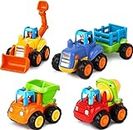 Famous Quality Unbreakable Engineering Automobile Car Construction Machine Toys Set for Kids (Set of 4), Multi Color