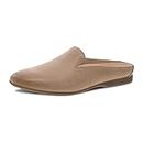 Dansko Lexie Slip-On Mules for Women – Comfortable Flat Shoes with Arch Support – Versatile Casual to Dressy Footwear – Lightweight Rubber Outsole, Taupe, 10.5-11