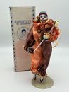 Vintage Kingstate Doll Porcelain Bisque Harlequin Jester Joker w/ Doll Stand NOS