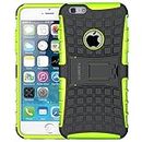 iPone 6 Case, iPhone 6s Case, ALDHOFA Hybrid TPU Protective Phone Case with Kickstand,Dual Layer Phone Cover for iPhone 6 / 6s -Green