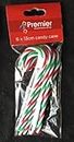 6 x plastic Christmas Candy Canes 13cm Decorations arts & crafts by Premier