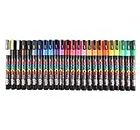 Uni Posca Paint Marker Pen, Fine Point (PC-3M), 24 Colors Set with Japanese Stationery Store Original Pen Case Set(PC-3M24C)