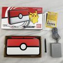 Nintendo 2DS XL Poke Ball Edition Handheld System READ In Original Box Charger