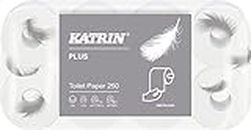 Katrin Plus 104872, carta igienica Toilet 250, rotoli di carta igienica a 3 veli, confezione da 48