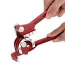Mass Pro Aluminum 3 in 1 Heavy Duty Tube Bender | Manual Pipe Bending Tool (Red)