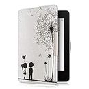 kwmobile Custodia eReader Compatibile con Amazon Kindle Paperwhite Cover - eBook Reader Flip Case - nero/bianco - Amore