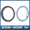 AC3544 AC3344 Bike Headset Bearings 2Pcs 35*44*5.5 33*44*6 MM 36/45 Degree Chrome Steel Tapered