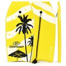 Lightweight Super Bodyboard Surfing with EPS Core Boarding-S - Color: Yellow - 
