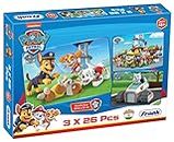 Frank Paw Patrol (26 Pieces) 3 in 1 Jigsaw Puzzle for Kids Above 4+ Years - Fun & Challenging Brain Booster Games - for Focus and Memory - 70305