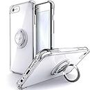 Silverback for iPhone 6s Plus Case Clear with Ring Kickstand, iPhone 6 Plus Case, Protective Soft TPU Shock -Absorbing Bumper Shockproof Phone Case for Apple iPhone 6/6S Plus -Clear