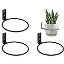 3Pcs Plant Pot Stand, 6 Inch Metal Planter Pot Ring Wall Mounted Planters Brackets Flower Plant Pot Hangers with Screw for Indoor Balcony Home Garden Yard