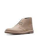Clarks Men's Bushacre 2 Chukka Boot, Taupe Distressed Suede, 9 US
