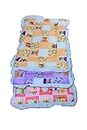 Baby Swing Baby Bedding Set for Baby Boy Girl Sleeping Mattress Bed Set Cotton Godari Crib Sheet Nest Bed Bag Multicolor Massaging Mat (0-12 Months)(Set of 1) (Purple) - 185