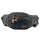 xcluma Waist Pack Travel Handy Hiking Zip Pouch Document Money Phone Belt Sport Bag Bum Bag for Men and Women Polyester (Grey)