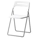 Ikea Polypropylene plastic Durable/Resistant Folding Chair (42 X 45 X 76) By Stockland (White)