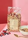 KoRo - Bio Beeren Granola 1 kg - Vegan & Bio-Qualität - Süße durch Agavendicksaft - Mit gefriergetrockneten Erdbeeren, Himbeeren und Blaubeeren - Ohne Palmöl - Ballaststoffquelle