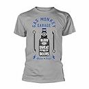 Gas Monkey Garage Mens Gents Work & Play Grey T-Shirt, Grey, M