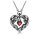 Women Gothic Skull Black Heart Pendants Jewellery Necklaces Items Mens Punk Stuff Pendant Jewellery Cheap Necklace Professional and Fashion