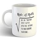 SCPmarts� Mathematics Coffee Mugs � Printed Rule of Math Ceramic Coffee Cup for Friends, Brother, Sister, Teacher by SCPmarts�