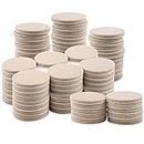 SoftTouch 1 1/2" Round Heavy-Duty Self-Stick Felt Furniture Pads - Protect Surfaces from Scratches & Damage, Beige (96 Pack)